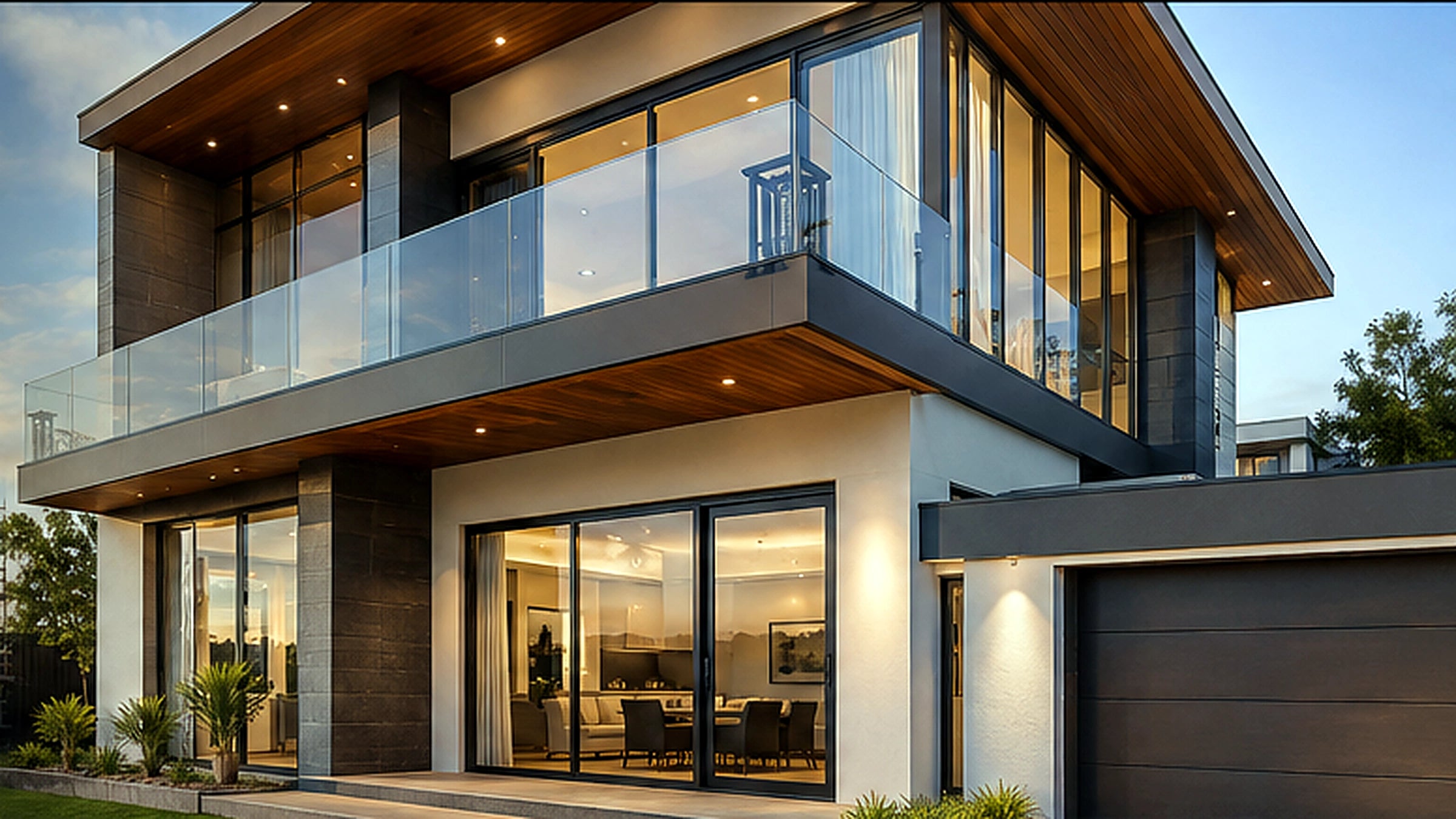 Modern residential building project
